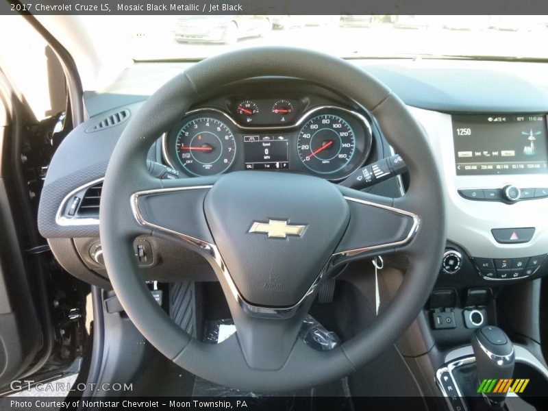 Mosaic Black Metallic / Jet Black 2017 Chevrolet Cruze LS