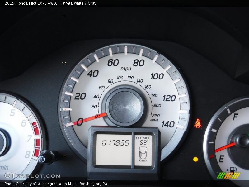 Taffeta White / Gray 2015 Honda Pilot EX-L 4WD