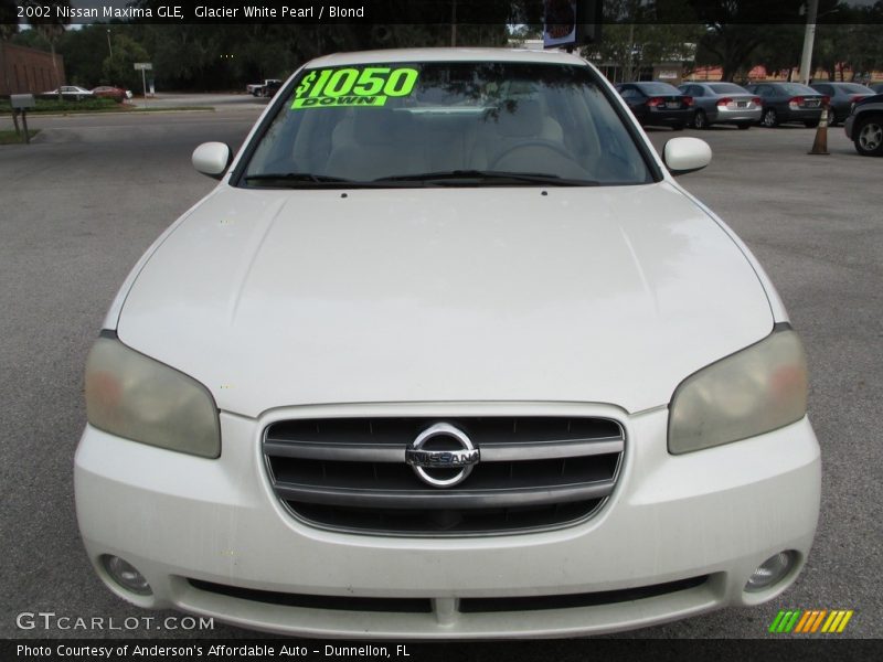 Glacier White Pearl / Blond 2002 Nissan Maxima GLE