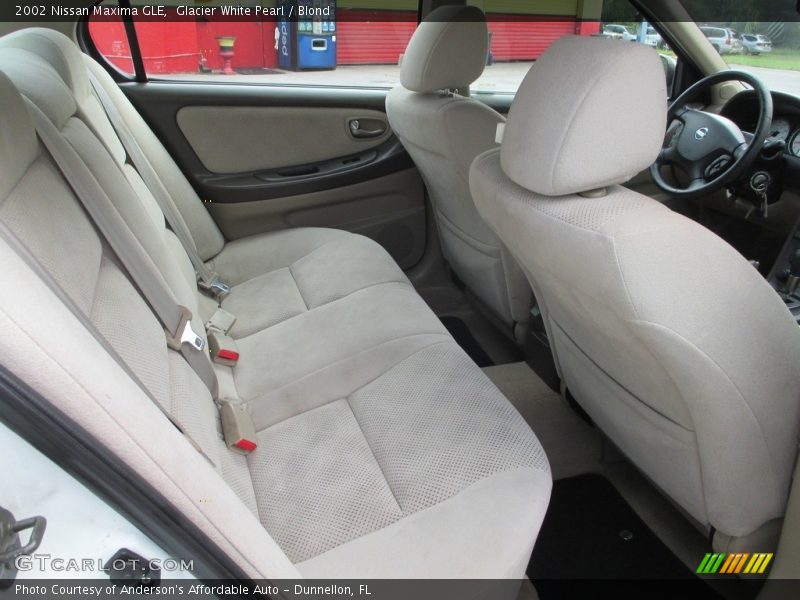 Glacier White Pearl / Blond 2002 Nissan Maxima GLE