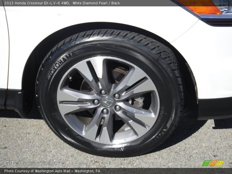 White Diamond Pearl / Black 2013 Honda Crosstour EX-L V-6 4WD