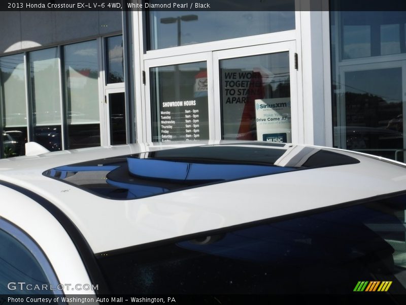 White Diamond Pearl / Black 2013 Honda Crosstour EX-L V-6 4WD