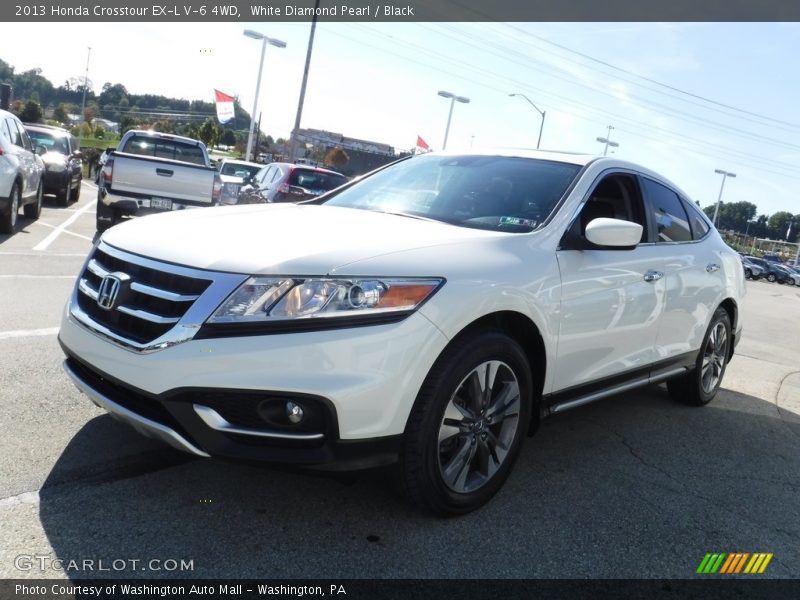 White Diamond Pearl / Black 2013 Honda Crosstour EX-L V-6 4WD