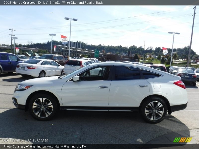 White Diamond Pearl / Black 2013 Honda Crosstour EX-L V-6 4WD
