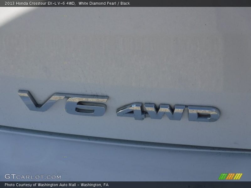 White Diamond Pearl / Black 2013 Honda Crosstour EX-L V-6 4WD