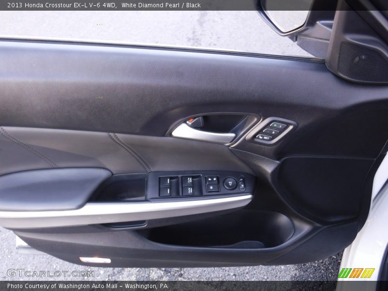 White Diamond Pearl / Black 2013 Honda Crosstour EX-L V-6 4WD