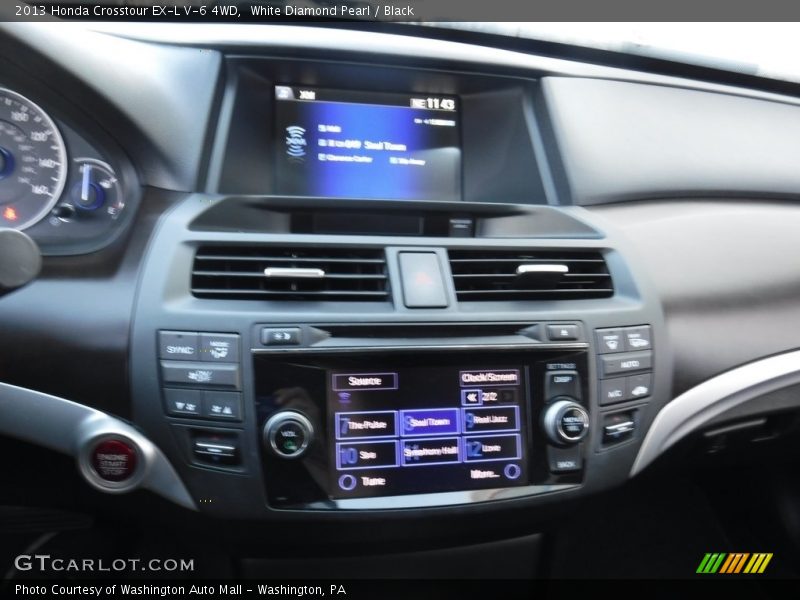 White Diamond Pearl / Black 2013 Honda Crosstour EX-L V-6 4WD