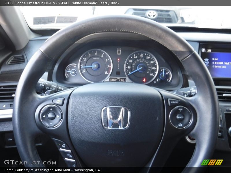 White Diamond Pearl / Black 2013 Honda Crosstour EX-L V-6 4WD