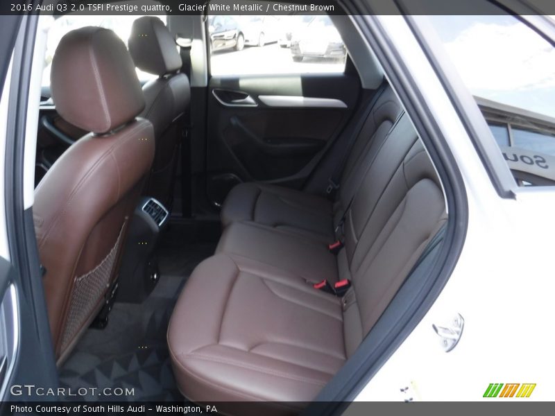 Glacier White Metallic / Chestnut Brown 2016 Audi Q3 2.0 TSFI Prestige quattro