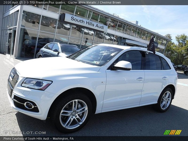 Glacier White Metallic / Chestnut Brown 2016 Audi Q5 3.0 TFSI Premium Plus quattro
