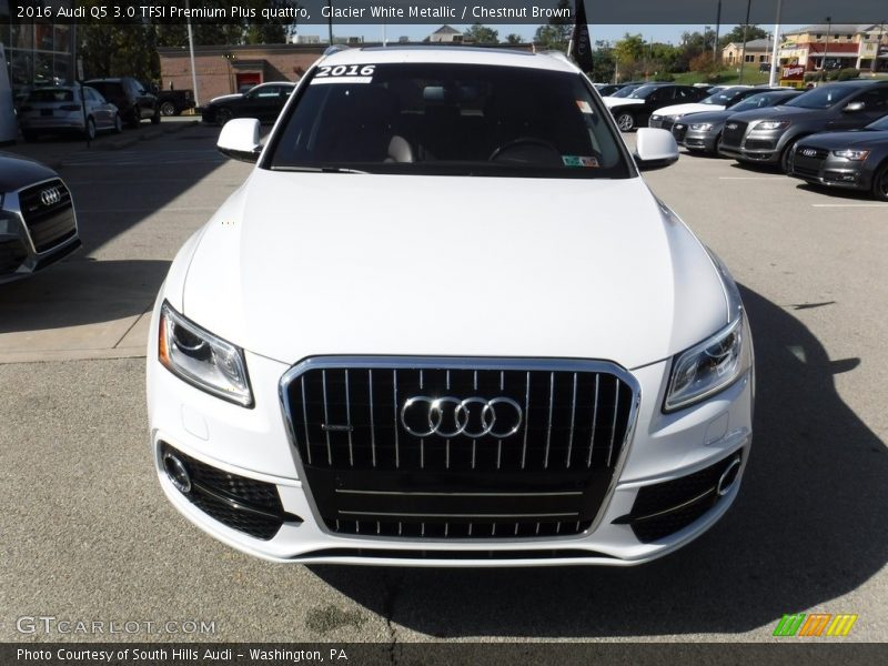 Glacier White Metallic / Chestnut Brown 2016 Audi Q5 3.0 TFSI Premium Plus quattro