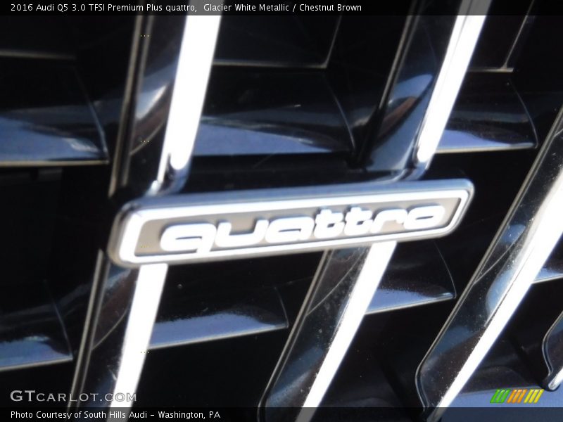 Glacier White Metallic / Chestnut Brown 2016 Audi Q5 3.0 TFSI Premium Plus quattro