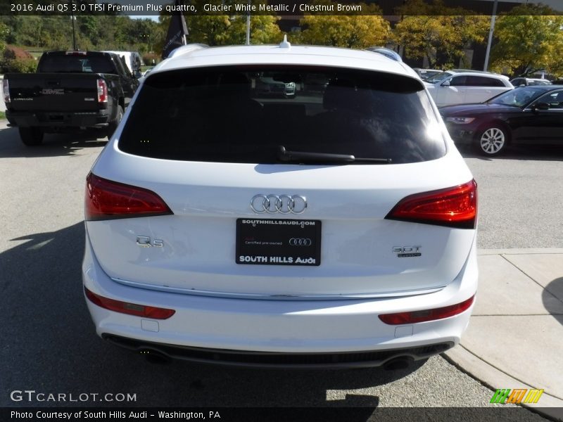 Glacier White Metallic / Chestnut Brown 2016 Audi Q5 3.0 TFSI Premium Plus quattro