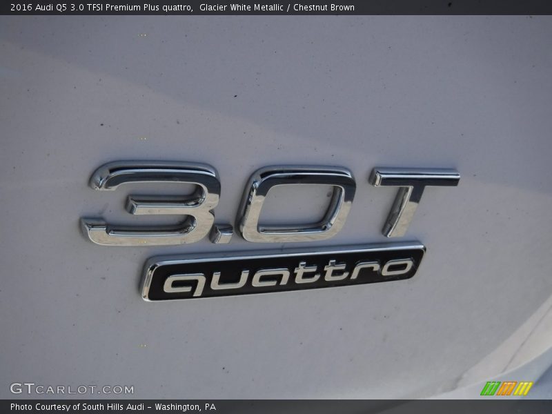 Glacier White Metallic / Chestnut Brown 2016 Audi Q5 3.0 TFSI Premium Plus quattro