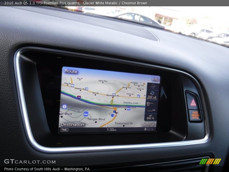 Glacier White Metallic / Chestnut Brown 2016 Audi Q5 3.0 TFSI Premium Plus quattro