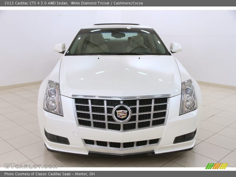 White Diamond Tricoat / Cashmere/Cocoa 2013 Cadillac CTS 4 3.0 AWD Sedan