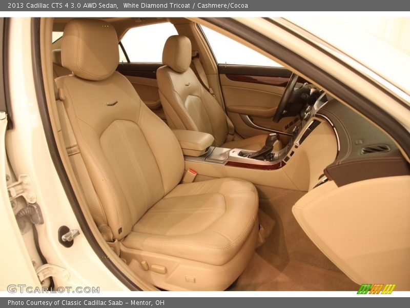 White Diamond Tricoat / Cashmere/Cocoa 2013 Cadillac CTS 4 3.0 AWD Sedan