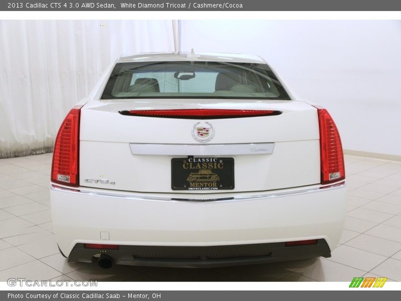 White Diamond Tricoat / Cashmere/Cocoa 2013 Cadillac CTS 4 3.0 AWD Sedan