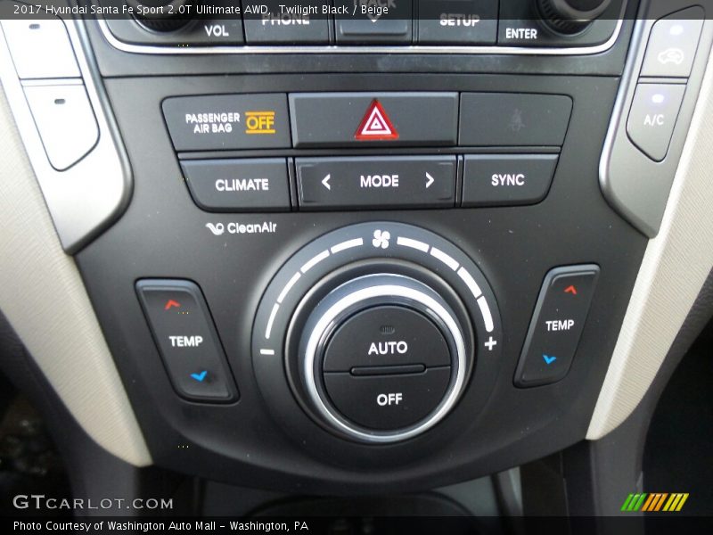 Twilight Black / Beige 2017 Hyundai Santa Fe Sport 2.0T Ulitimate AWD