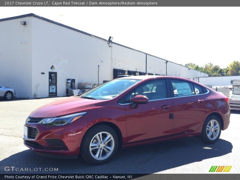 Cajun Red Tintcoat / Dark Atmosphere/Medium Atmosphere 2017 Chevrolet Cruze LT