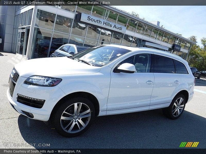 Glacier White Metallic / Black 2015 Audi Q7 3.0 Premium Plus quattro