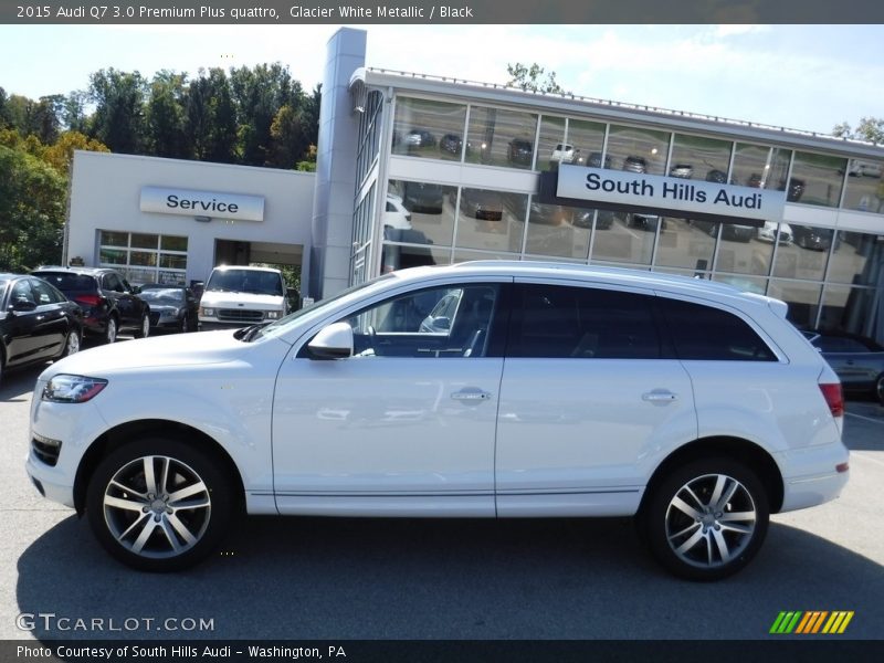 Glacier White Metallic / Black 2015 Audi Q7 3.0 Premium Plus quattro