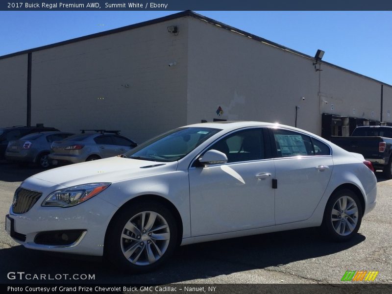 Summit White / Ebony 2017 Buick Regal Premium AWD