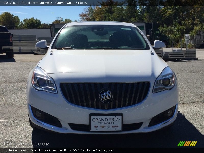 Summit White / Ebony 2017 Buick Regal Premium AWD