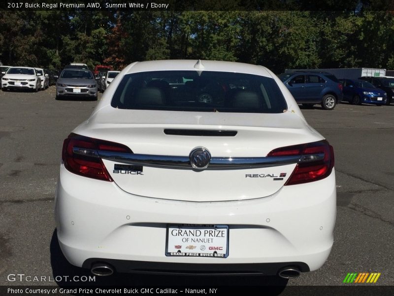 Summit White / Ebony 2017 Buick Regal Premium AWD