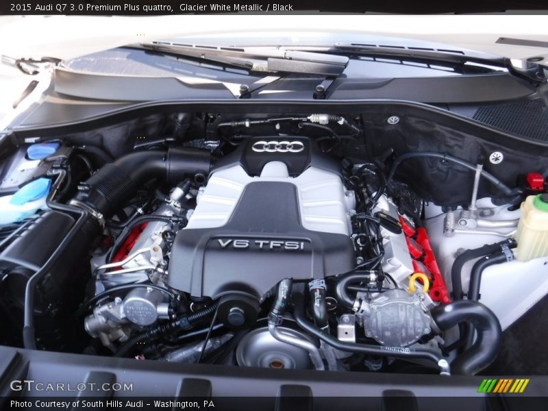 Glacier White Metallic / Black 2015 Audi Q7 3.0 Premium Plus quattro