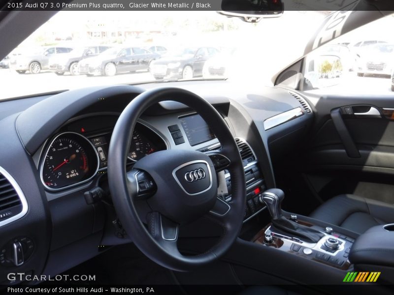 Glacier White Metallic / Black 2015 Audi Q7 3.0 Premium Plus quattro