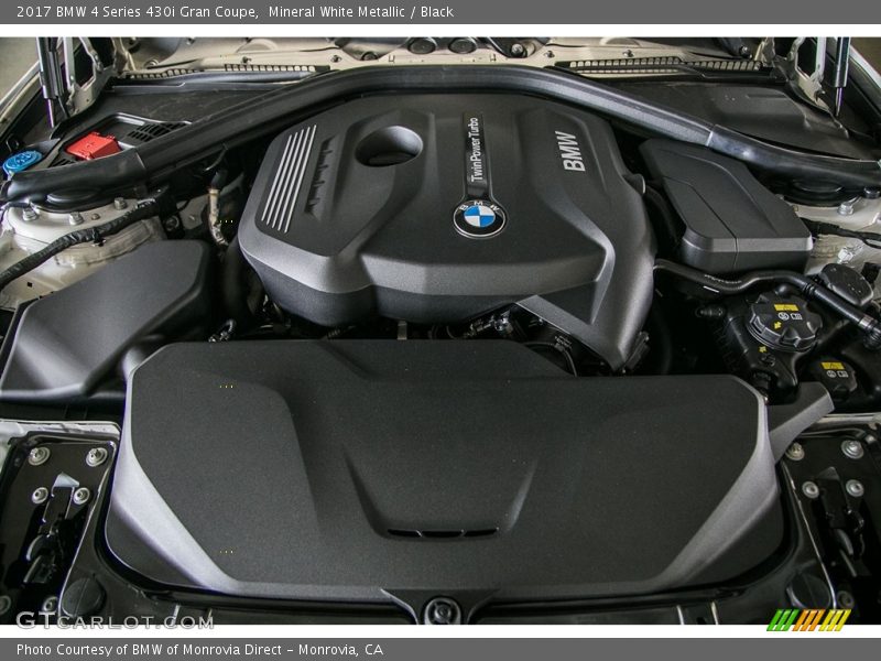 Mineral White Metallic / Black 2017 BMW 4 Series 430i Gran Coupe