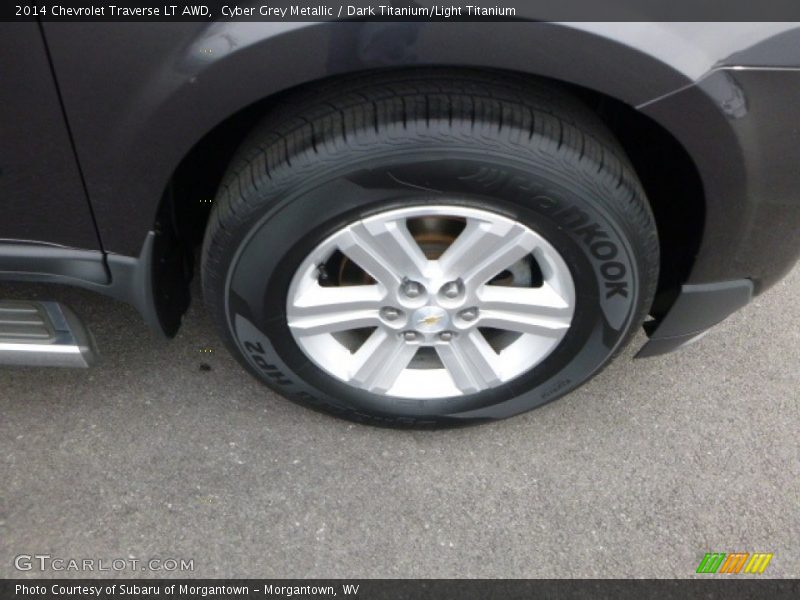 Cyber Grey Metallic / Dark Titanium/Light Titanium 2014 Chevrolet Traverse LT AWD