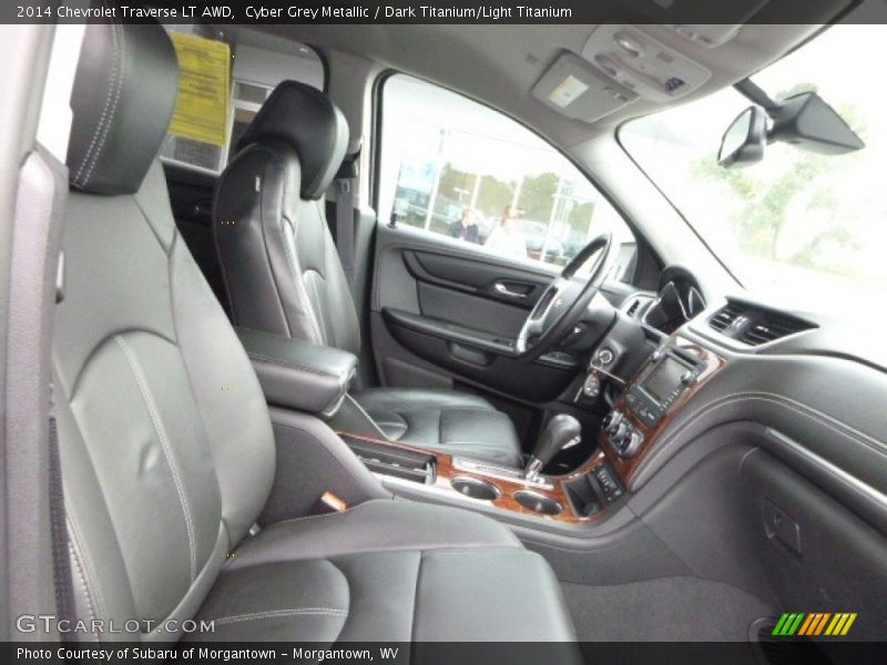 Cyber Grey Metallic / Dark Titanium/Light Titanium 2014 Chevrolet Traverse LT AWD