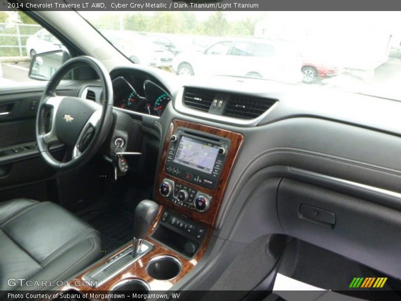 Cyber Grey Metallic / Dark Titanium/Light Titanium 2014 Chevrolet Traverse LT AWD