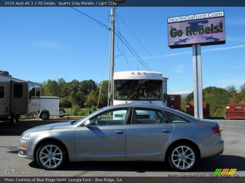 Quartz Gray Metallic / Light Gray 2010 Audi A6 3.2 FSI Sedan
