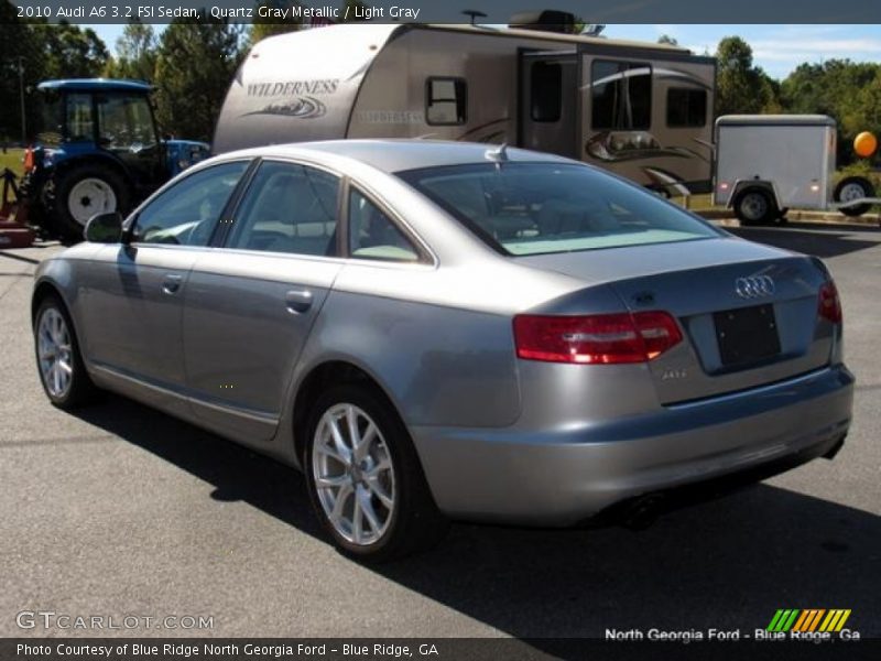 Quartz Gray Metallic / Light Gray 2010 Audi A6 3.2 FSI Sedan