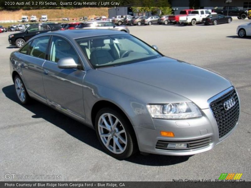 Quartz Gray Metallic / Light Gray 2010 Audi A6 3.2 FSI Sedan