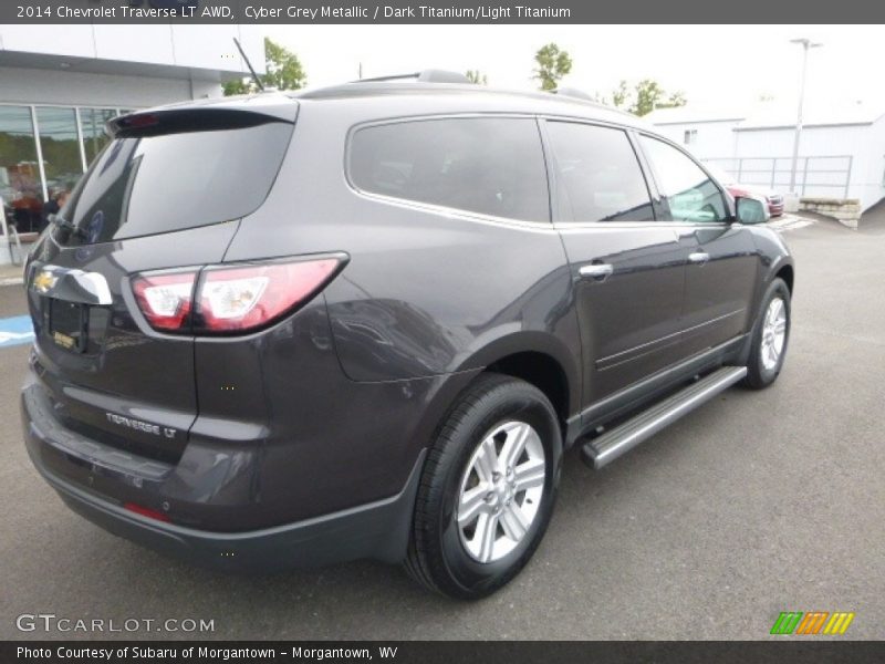 Cyber Grey Metallic / Dark Titanium/Light Titanium 2014 Chevrolet Traverse LT AWD