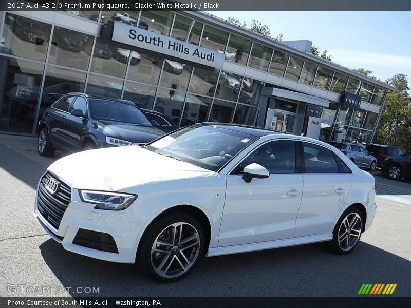 Glacier White Metallic / Black 2017 Audi A3 2.0 Premium Plus quattro