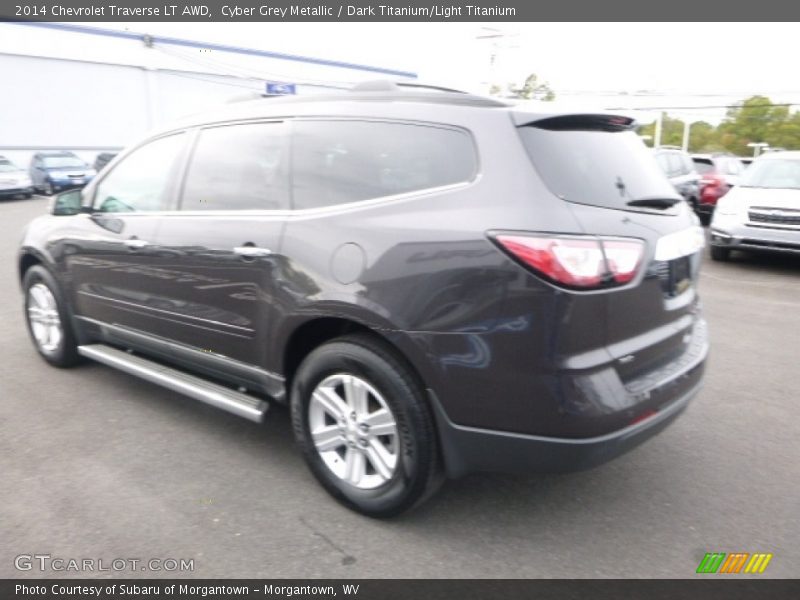 Cyber Grey Metallic / Dark Titanium/Light Titanium 2014 Chevrolet Traverse LT AWD