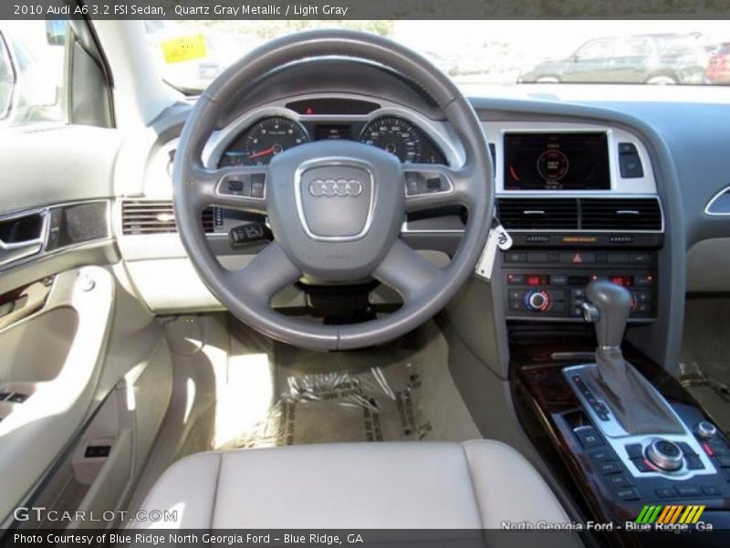 Quartz Gray Metallic / Light Gray 2010 Audi A6 3.2 FSI Sedan