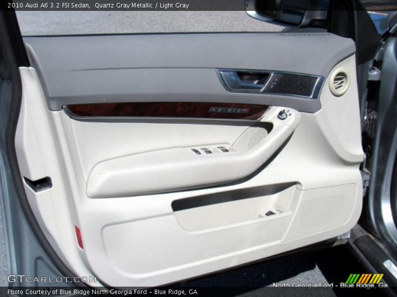 Quartz Gray Metallic / Light Gray 2010 Audi A6 3.2 FSI Sedan