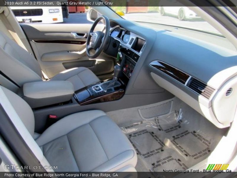 Quartz Gray Metallic / Light Gray 2010 Audi A6 3.2 FSI Sedan