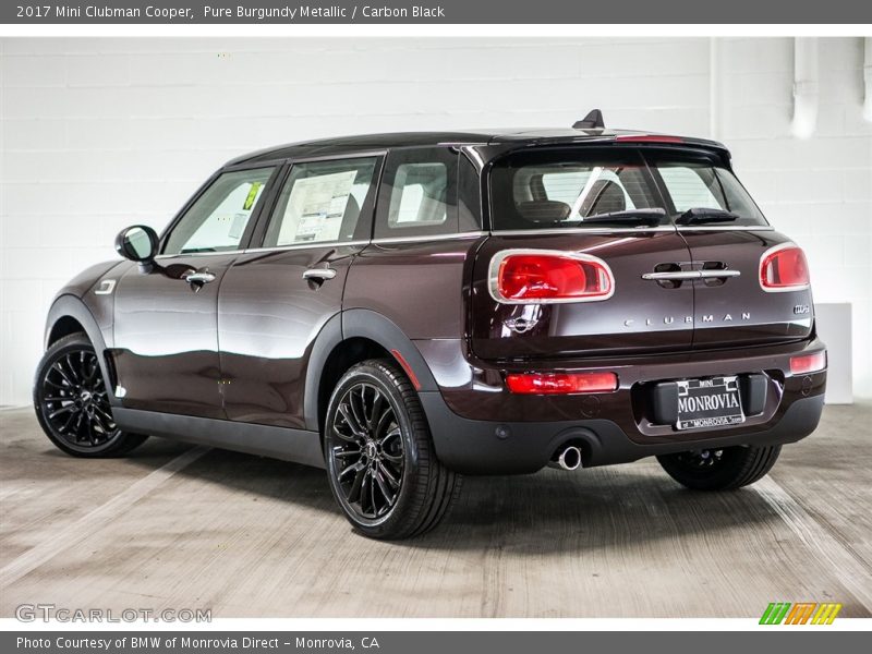 Pure Burgundy Metallic / Carbon Black 2017 Mini Clubman Cooper