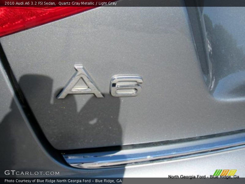 Quartz Gray Metallic / Light Gray 2010 Audi A6 3.2 FSI Sedan