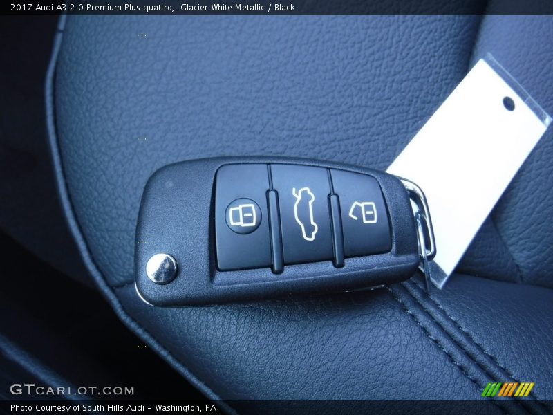 Glacier White Metallic / Black 2017 Audi A3 2.0 Premium Plus quattro
