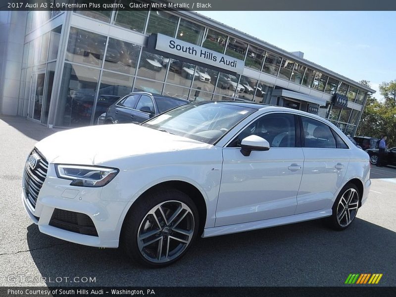 Glacier White Metallic / Black 2017 Audi A3 2.0 Premium Plus quattro