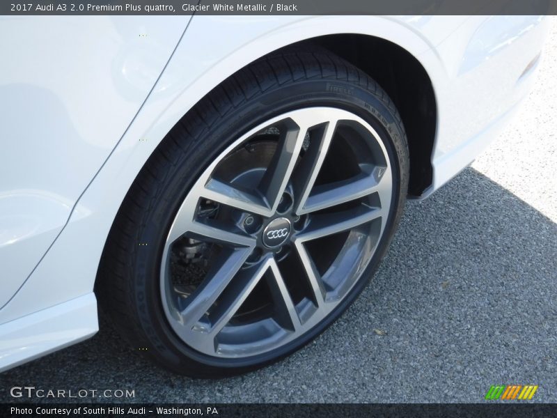 Glacier White Metallic / Black 2017 Audi A3 2.0 Premium Plus quattro