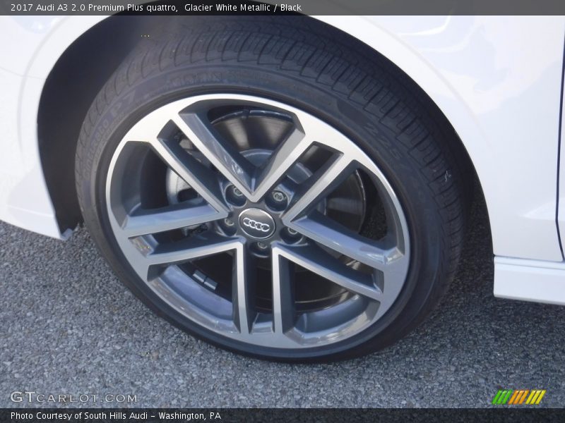 Glacier White Metallic / Black 2017 Audi A3 2.0 Premium Plus quattro